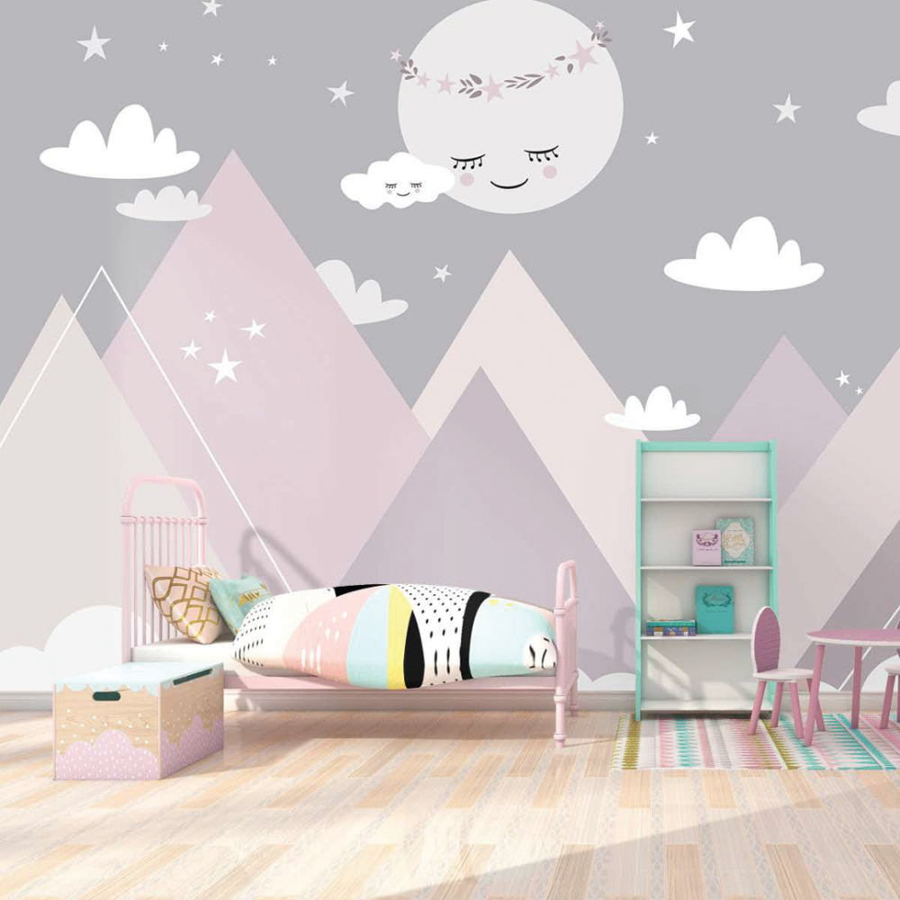 تركيب ورق جدران اطفال